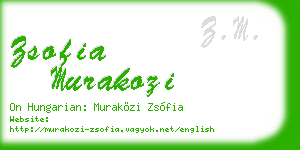 zsofia murakozi business card